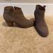 Madewell Shoes | Gray Madewell Suede Leather Ankle Boots With Heel | Color: Gray | Size: 9