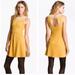 Free People Dresses | Fp Flare Sleeveless Mustard Collar Mini Dress | Color: White/Yellow | Size: Xs