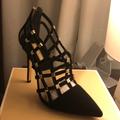 Michael Kors Shoes | Michael Kors Agnes Suede Cage Pumps | Color: Black | Size: 7