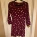 Madewell Dresses | Madewell Long Sleeve Silk Burgundy Dress | Color: Red | Size: 4