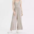 American Eagle Outfitters Pants & Jumpsuits | Ae Striped V-Neck Jumpsuit | Color: Black/Cream | Size: L