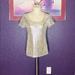 Michael Kors Tops | Beautiful Michael Kors Sequin Blouse | Color: Gold | Size: S