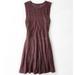 American Eagle Outfitters Dresses | Aeo Metallic Burgundy Sleeveless Dress | Color: Purple/Red | Size: S