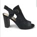 Nine West Shoes | Leather Cutout Booties | Color: Black | Size: 10