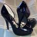 Jessica Simpson Shoes | Jessica Simpson Patent Leather Open-Toe Heels | Color: Black | Size: 6