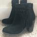 Jessica Simpson Shoes | Jessica Simpson Black Fringe Booties | Color: Black | Size: 6