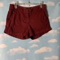 J. Crew Shorts | J Crew- Burgundy “Chino” Shorts Size 4 | Color: Red | Size: 4