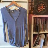 Free People Tops | Fp Free People We The Free Lavender Ballet Wrap Tee Shirt Thermal Lightweight | Color: Gray/Purple | Size: Xs