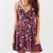 Urban Outfitters Dresses | Kimchi Bluefloral Laceup Sabrina Wrap Dress | Color: Pink/Purple | Size: 2