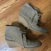 J. Crew Shoes | J. Crew Suede Wedge Booties (Tan, Size 10) | Color: Tan | Size: 10