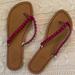 Jessica Simpson Shoes | Jessica Simpson Hot Pink Flip Flops | Color: Pink/Tan | Size: 9