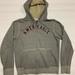 American Eagle Outfitters Shirts | American Eagle Fleece Hoodie | Color: Gray/Red | Size: M