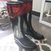 Burberry Shoes | Brand New Burberry Rain Boots | Color: Black/Red | Size: 6