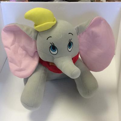 Disney Toys | Disney Disneyland Gray Dumbo Elephant Plush 14" | Color: Gray/Pink | Size: Osbb