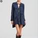 Free People Dresses | Free People Navy Black Print Tunic Top Or Dress | Color: Black/Blue | Size: Xs