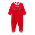 Chicco Baby-Mädchen Strampler mit Windelöffnung Kleinkind-Schlafanzüge, Rot, 50