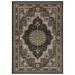 Brown 25 x 0.28 in Area Rug - Fleur De Lis Living Devansh Oriental Black Area Rug Polypropylene | 25 W x 0.28 D in | Wayfair