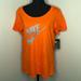 Nike Tops | 2 For $30 Nike Bright Orange T-Shirt. | Color: Gray/Orange | Size: L