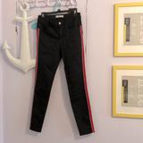 Zara Pants & Jumpsuits | Beautiful Zara Denim Pants Nwot | Color: Black/Red | Size: 8