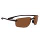 Serengeti Unisex's 8502 Erice Sunglass, Sanded Dark Brown, Medium/Large