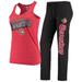 Women's Concepts Sport Black/Red Ottawa Senators Satellite Pants and Tank Top Sleep Set