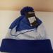 Nike Accessories | Nike Big Girls' Beanie & Gloves Set 6/17 | Color: Blue/White | Size: Osbb