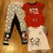 Disney Matching Sets | Disney Minnie And Mickey Clothing Bundle | Color: Pink/Red | Size: 4g