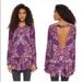 Free People Tops | Free People Smooth Talker Open Back Tunic | Color: Purple | Size: S