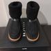 Coach Shoes | Coach Shearling Turnlock Harness Black Suede | Color: Black | Size: 8