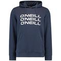 O'Neill Herren Hættetrøje med tredobbelt stak Sweatshirt, Blau (Ink Blue), M EU