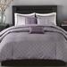 Kelly Clarkson Home Microfiber Modern & Contemporary 6 Piece Duvet Cover Set Microfiber in Indigo | King/California King | Wayfair