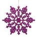 Andover Mills™ Glitter Snowflake Ornament Plastic in Indigo | 8 H x 8 W x 0.5 D in | Wayfair 79A898AC1E5B4AED8FACCA4838F7B764