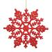 Andover Mills™ Glitter Snowflake Ornament Plastic in Gray/Yellow | 6.25 H x 6.25 W x 0.5 D in | Wayfair HLDY7879 38055639