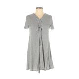Forever 21 Casual Dress: Gray Marled Dresses - Women's Size Small