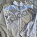 Adidas Other | Girls Adidas Warm Up Jacket | Color: White | Size: M (10-12)