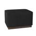 Bernhardt Merino 28" Rectangle Cocktail Ottoman Polyester/Chenille/Cotton/Velvet/Other Performance Fabrics in Black | 18 H x 28 W x 20 D in | Wayfair