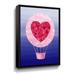 Gemma Violet 'Heart & Flowers Hot Air Balloon' - Print Canvas in White | 36 H x 48 W x 2 D in | Wayfair 89084179C8F94971930587E47CECDF8E