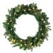 Kurt Adler Jackson 24" Polyvinyl Chloride (PVC) Wreath Traditional Faux in Green | 24 H x 24 W x 5 D in | Wayfair P60240