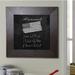 Rayne Mirrors Leather Chalkboard Manufactured Wood in Black/Brown/White | 24 H x 42 W x 0.75 D in | Wayfair B22/1836