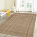 Orange Rectangle 2' x 3' Area Rug - Gracie Oaks Nubar Plaid Handmade Tufted Wool Burnt Area Rug 24.0 x 0.45 in whiteWool | Wayfair