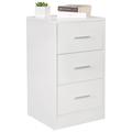 Wohnling Nachtschrank Kommode Nachttisch Schublade Schlafzimmer Boxspring 68 cm weiss