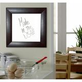 Rayne Mirrors Wall Mounted Dry Erase Board, Leather in Brown/White | 47.75 H x 47.75 W x 1 D in | Wayfair W23/4242