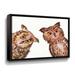 Redwood Rover 'Owls Curious Birds Nursery' - Print Canvas in Brown | 18 H x 24 W x 2 D in | Wayfair B901413E1B014CA7AF35C5D2C02FC725