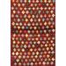 Green/Red 72 x 0.35 in Indoor Area Rug - Bungalow Rose Geometric Red/Green/Yellow Area Rug Polyester/Wool | 72 W x 0.35 D in | Wayfair