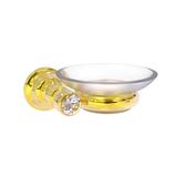 Canora Grey Gavin Crystal Wall Mounted Soap Dish Metal in Yellow | 2 H x 5 W x 4.6 D in | Wayfair EEF4258251FF457EB7480038F58A3D9D