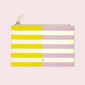 Kate Spade Office | Kate Spade Two-Tone Stripe Pencil Pouch Nwt | Color: Yellow | Size: Os