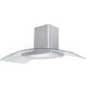 SIA CGH100SS/1 100cm Stainless Steel Curved Glass Cooker Hood Extractor Fan