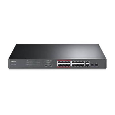 TP-Link TL-SL1218MP 16-Port 10/100 Mb/s PoE+ Compliant Unmanaged Switch with Gigabi TL-SL1218MP