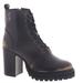 Steve Madden Rivet - Womens 8.5 Black Boot Medium