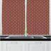 East Urban Home Classical Eastern Sun Like Pattern Hexagonal Grid Lines Ethnic Kitchen Curtain Polyester | 39 H x 55 W x 2.5 D in | Wayfair